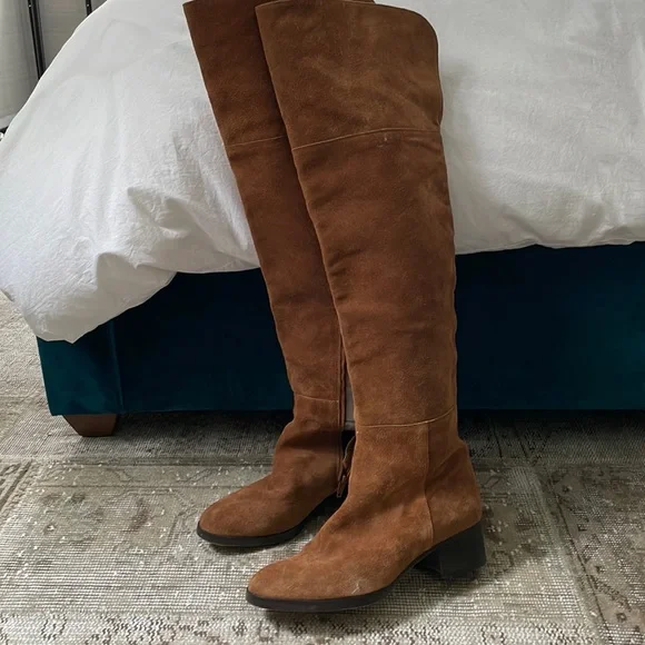 Crew Shoes J Crew Over The Knee Suede Boots Poshmark